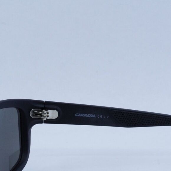 Carrera 8038/S 0003 M9 Sunglasses Matte Black Rectangle Frame, Grey Lenses - Picture 7 of 11